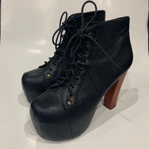 Jeffery Campbell Lita platform heeled lace bootie - Picture 2 of 8